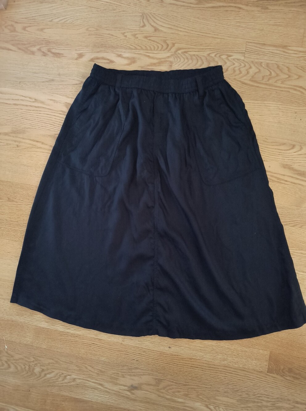 Lands End Black Skirt Size Medium 10-12
